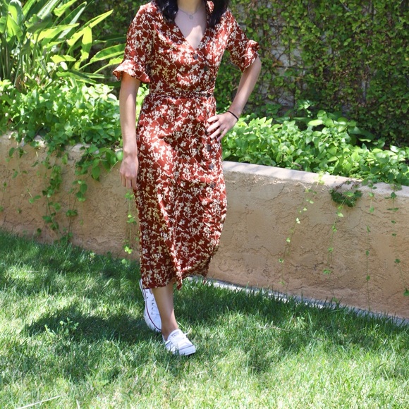 Rust Colored Long Dress - Picture 2 of 3